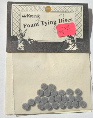 Foam Tying Discs - 1/4" Gray - 3 pkgs- 40% Off Foam Tying Discs - 1/4" Gray - 3 pkgs- 40% Off